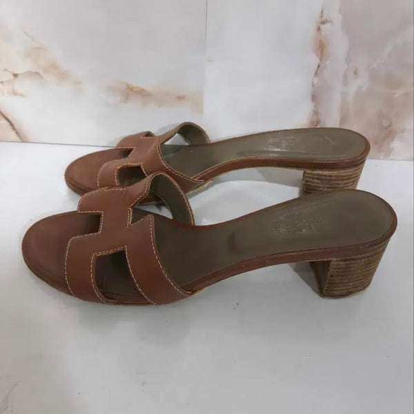 [BUNJANG] Hermès Oasis Sandals 5.5cm / 39 에르메스 오아시스 샌들 슬리퍼 5.5cm
