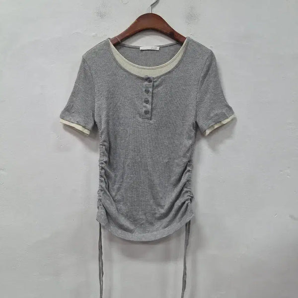 [BUNJANG] ZARA Shirring T-Shirt / ZARA 셔링 티셔츠