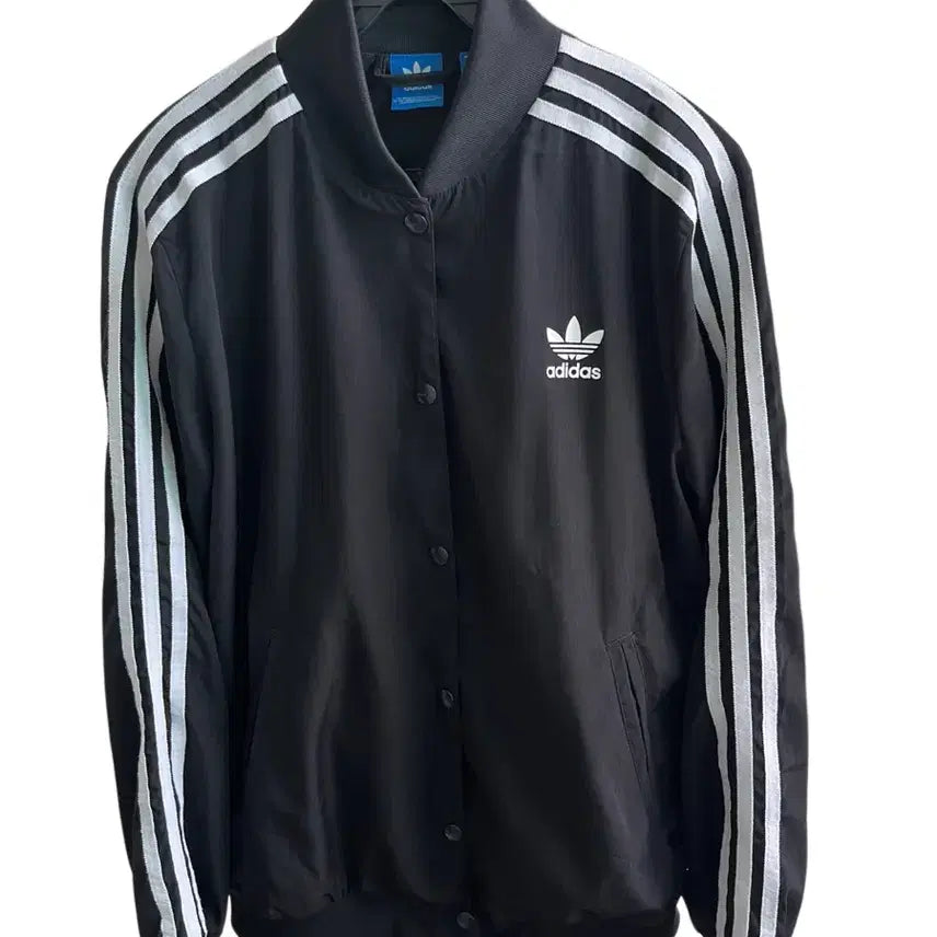 [BUNJANG] Adidas Big Logo Trefoil Bomber Zip-Up Jacket / 정품)(L)아디다스 빅로고 삼선 집업자켓