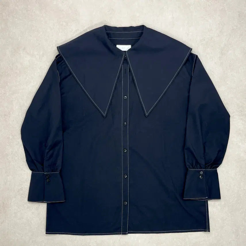 [BUNJANG] HARE Big Color Stitch Shirt Blouse / 하레 빅 컬러 스티치 셔츠 블라우스 [ 55-66 ]