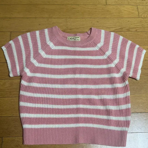 [BUNJANG] Call My Name Stripe Short Sleeve Knit / 콜마이네임 스트라이프 반팔니트