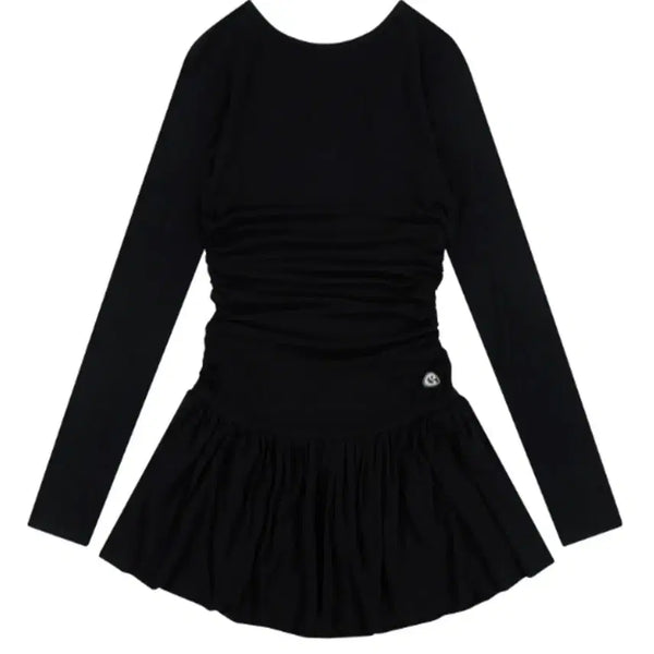 [BUNJANG] Koiseio Draping Dress Black / 코이세이오 드레이핑 드레스 블랙