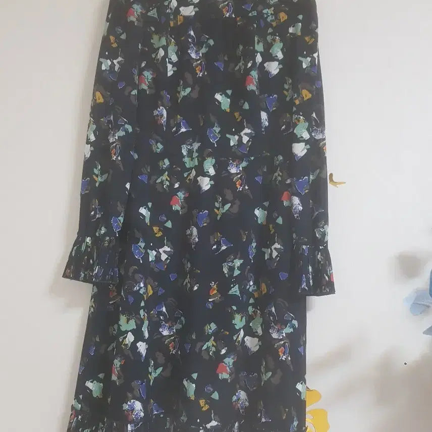[BUNJANG] Floral Pattern Long Dress / 플라워 패턴 롱 원피스(55)