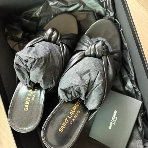 [BUNJANG] Saint Laurent Bianca 100 Mule Shoes Size 36 / 생로랑 뮬 36