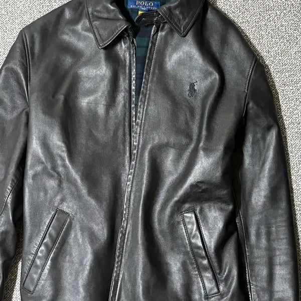 [BUNJANG] Polo Ralph Lauren Maxwell New Model Lambskin Leather Jacket Black / 폴로 랄프로렌 맥스웰 신형 램스킨 레더 자켓 블랙