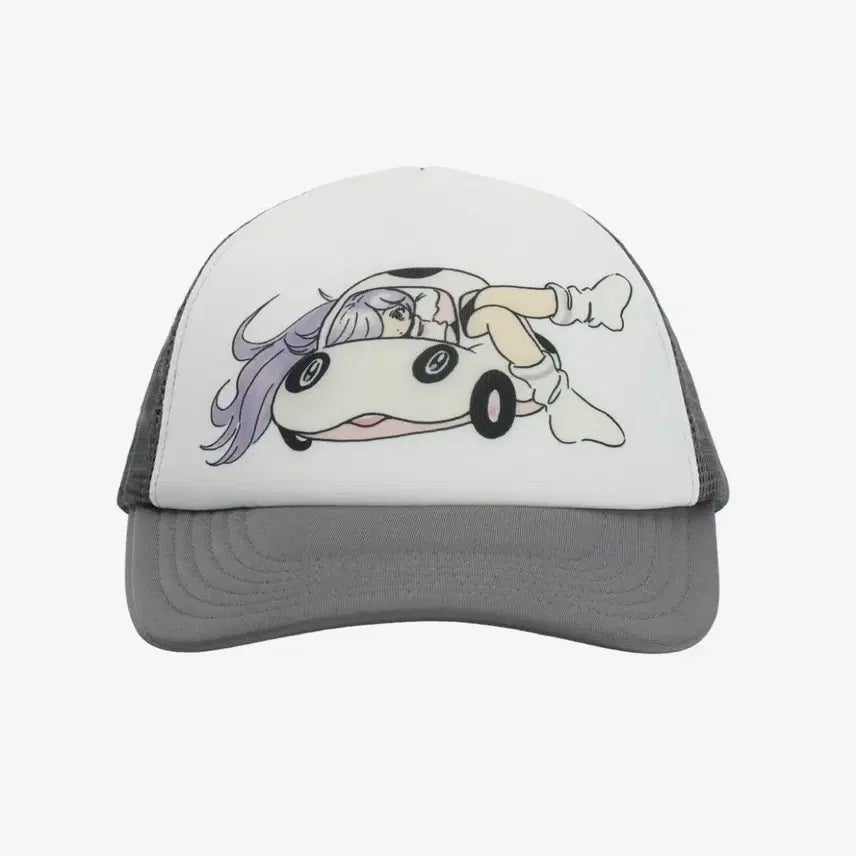 [BUNJANG] Sansan Gear X Yuminha Mesh Cap with Figure / SAN SAN X YUMINHA MESH CAP