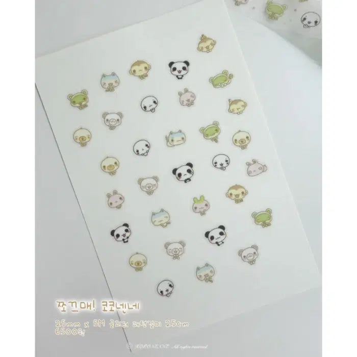 [BUNJANG] Cocochenne Squeaky Cocochenne Kiss Cut Sticker / 코코넨네 쪼끄매 코코넨네 키스컷