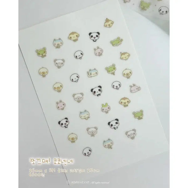 [BUNJANG] Cocochenne Squeaky Cocochenne Kiss Cut Sticker / 코코넨네 쪼끄매 코코넨네 키스컷
