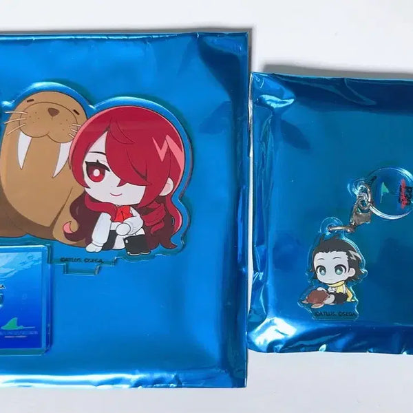 [BUNJANG] Persona 3 Seaparadise Acrylic Stand - Ryoji & Mitsuru / 페르소나3 씨파라 씨파라다이스 아크릴 스탠드, 레인 마커 료지 미츠루