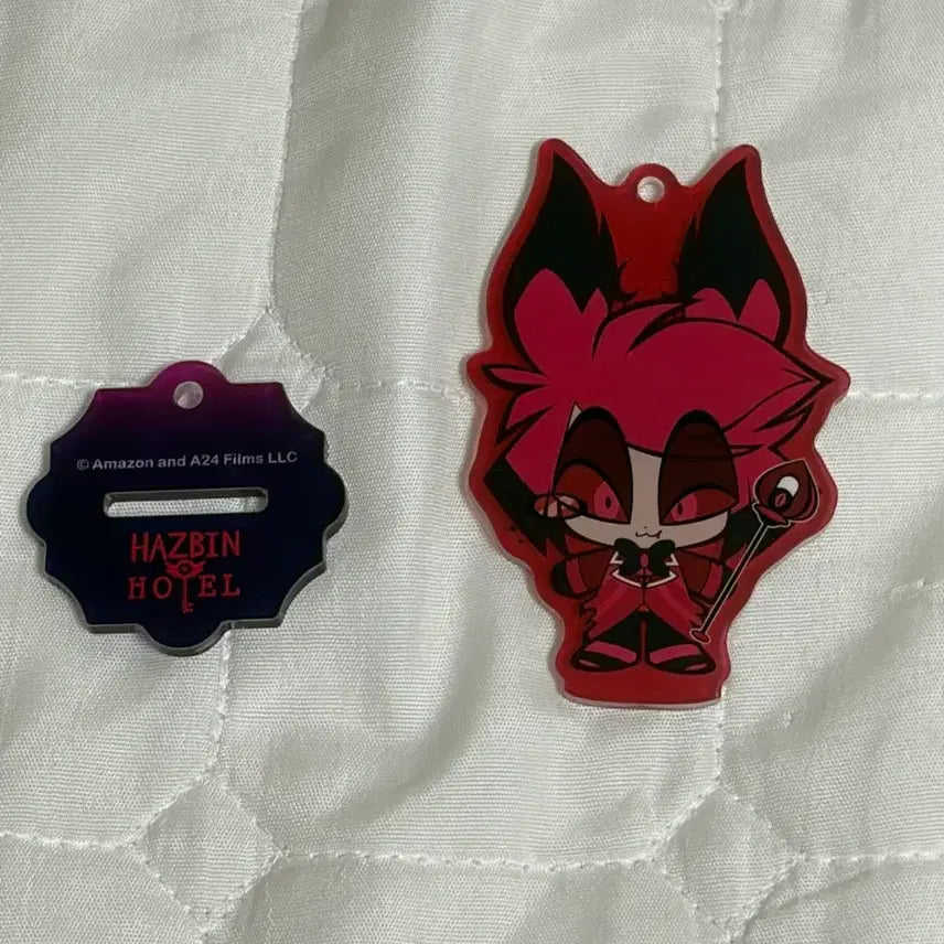 [BUNJANG] Hazbin Hotel Alastor Acrylic Stand Keyring / 해즈빈 호텔 알래스터 아크릴 스탠드 키링
