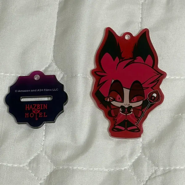 [BUNJANG] Hazbin Hotel Alastor Acrylic Stand Keyring / 해즈빈 호텔 알래스터 아크릴 스탠드 키링