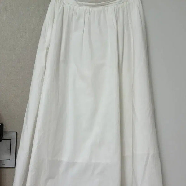 [BUNJANG] White Long Skirt / 화이트 롱 스커트