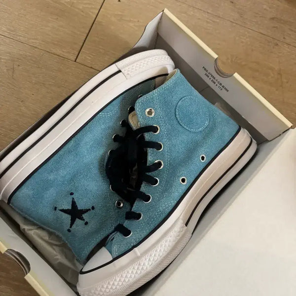 [BUNJANG] Stussy x Converse Chuck 70 Sky Blue / (250) 스투시x 컨버스 척 70