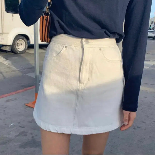 [BUNJANG] Code:y Cotton Mini Skirt M New / 코드유 코튼 미니 스커트 m 새상품