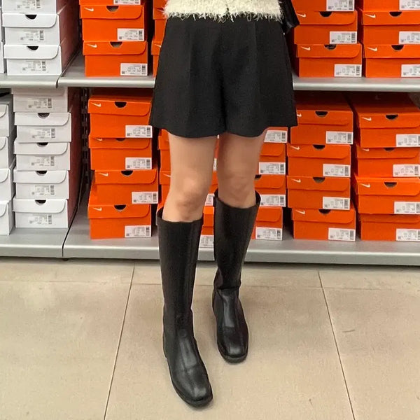 [BUNJANG] Black Long Boots / 블랙 롱 부츠