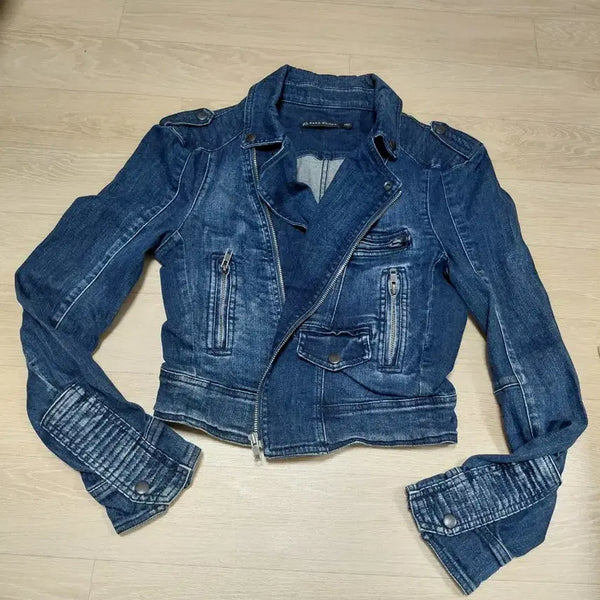 [BUNJANG] Zara Denim Rider Jacket - Size S / 자라 데님 라이더 자켓 S