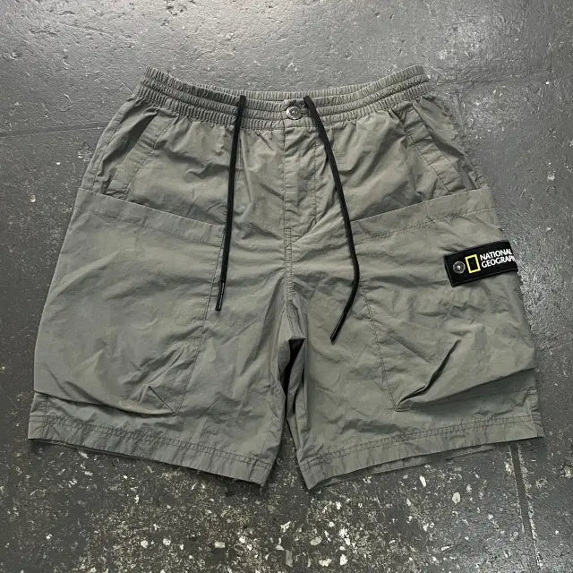 [BUNJANG] National Geographic Patch Shorts / 100 내셔널지오그래픽 와펜 반바지