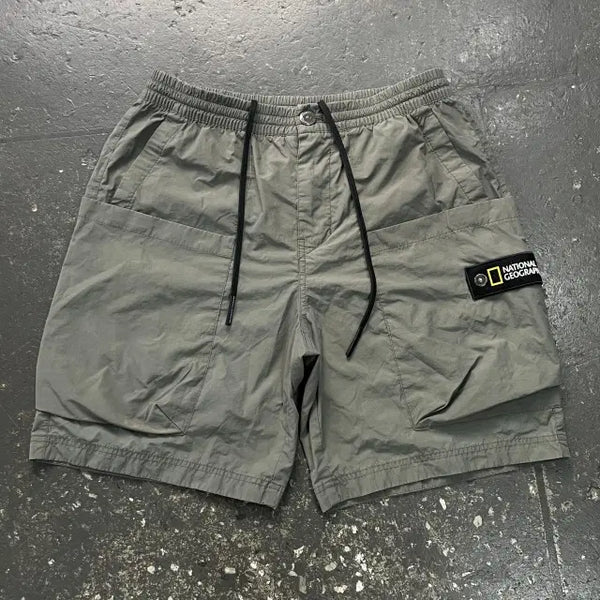 [BUNJANG] National Geographic Patch Shorts / 100 내셔널지오그래픽 와펜 반바지