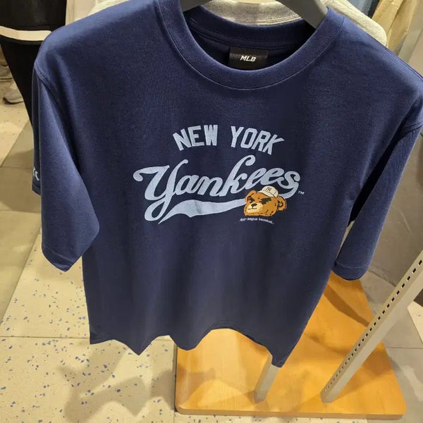 [BUNJANG] MLB Bear Logo Short Sleeve T-Shirt / mlb 베어로고 반팔티셔츠 저렴히판매 완전새상품