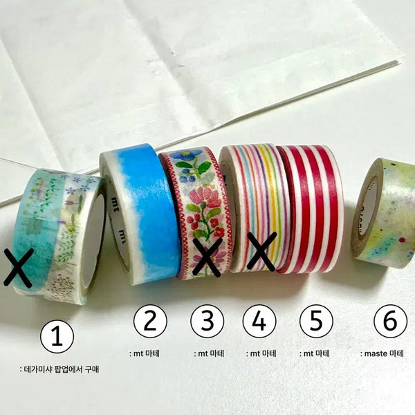 [BUNJANG] mt maste Degas Pop-up Masking Tape / [개당 1,500원] mt, maste, 데가미샤 팝업 마스킹테이프,mt마테