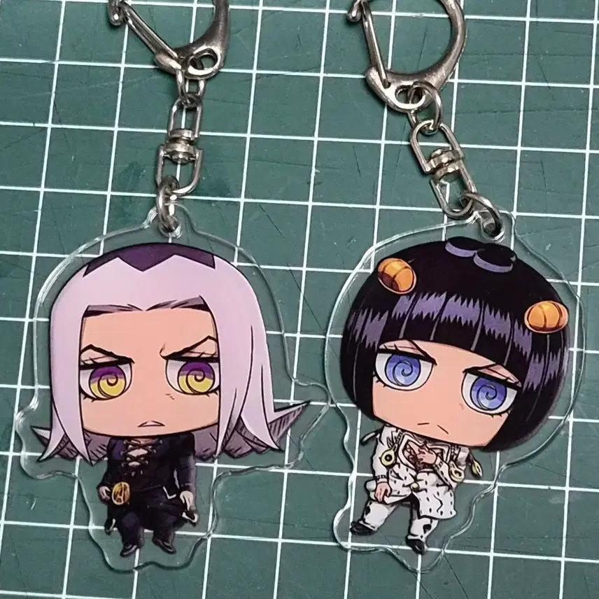 [BUNJANG] JoJo Leone Abbacchio Bruno Bucciarati Acrylic Keyring Bundle Set / 죠죠 레오네 아바키오 브루노 부차라티 아크릴 키링 일괄