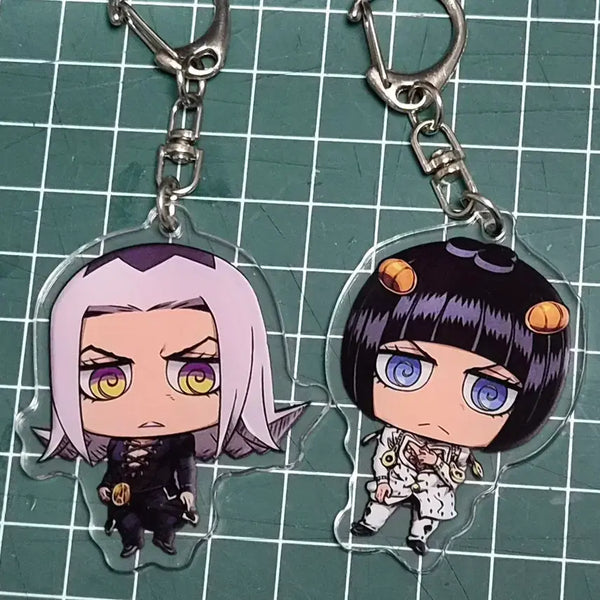 [BUNJANG] JoJo Leone Abbacchio Bruno Bucciarati Acrylic Keyring Bundle Set / 죠죠 레오네 아바키오 브루노 부차라티 아크릴 키링 일괄