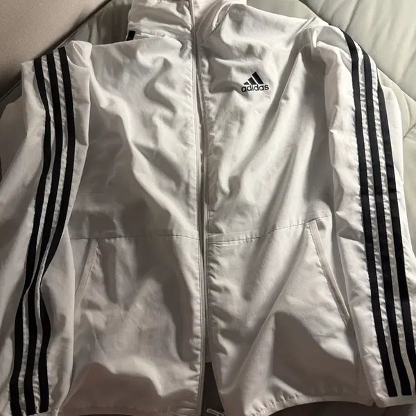 [BUNJANG] Adidas Essential Tricot Track Jacket / 아디다스 흰색 트레이닝 집업