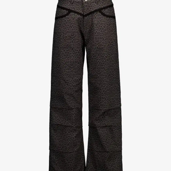 [BUNJANG] SET UP EXE Leopard Lace Pants / 셋업이엑스이 레오파드 레이스 팬츠