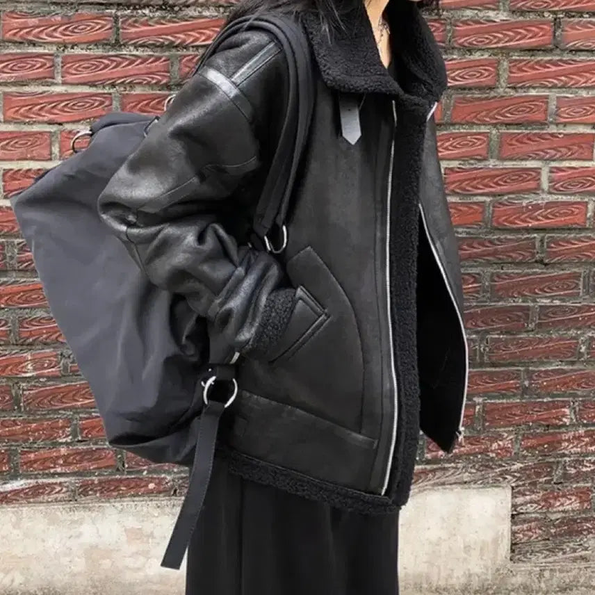 [BUNJANG] Berine Suede Shearling Mustang Jacket / 베린 양털 스웨이드 무스탕