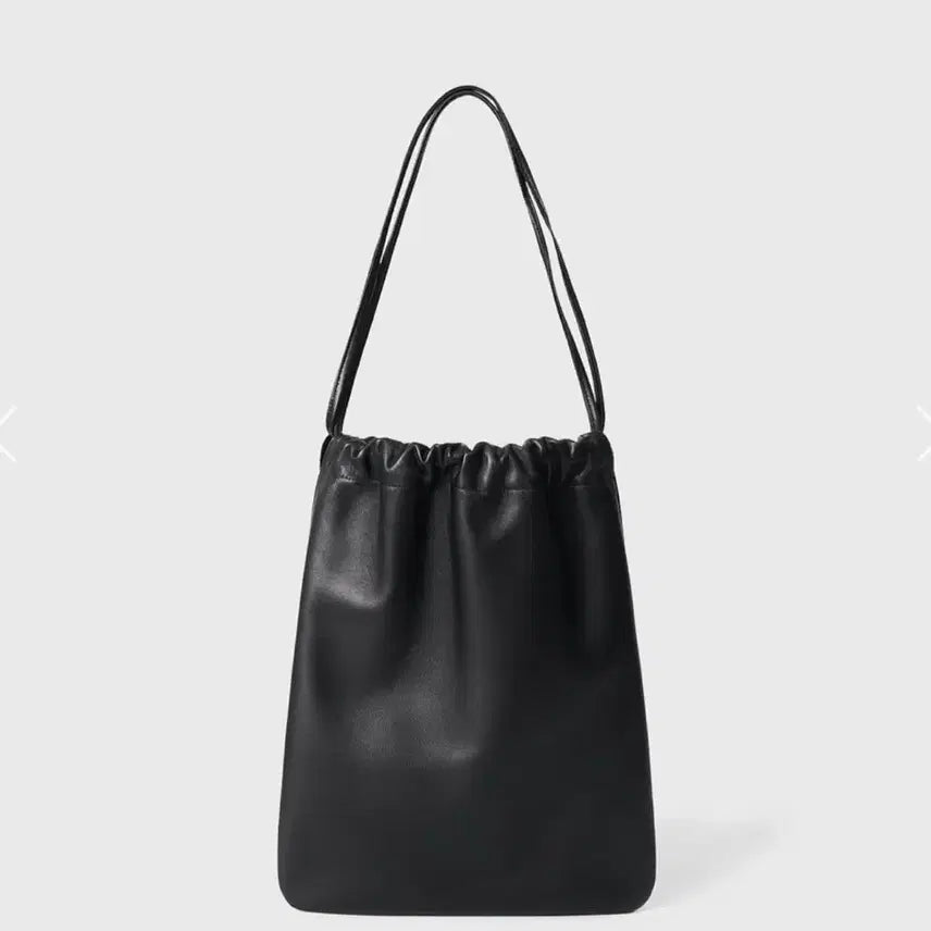 [BUNJANG] Monoha Leather String Shoulder Bag Black / 모노하  Leather String Bag 블랙
