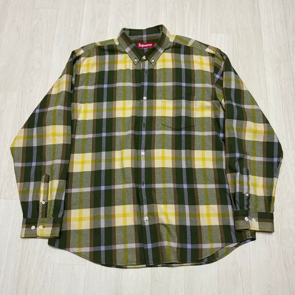 [BUNJANG] Supreme Plaid Flannel Shirt / 슈프림 플레이드 플란넬 셔츠