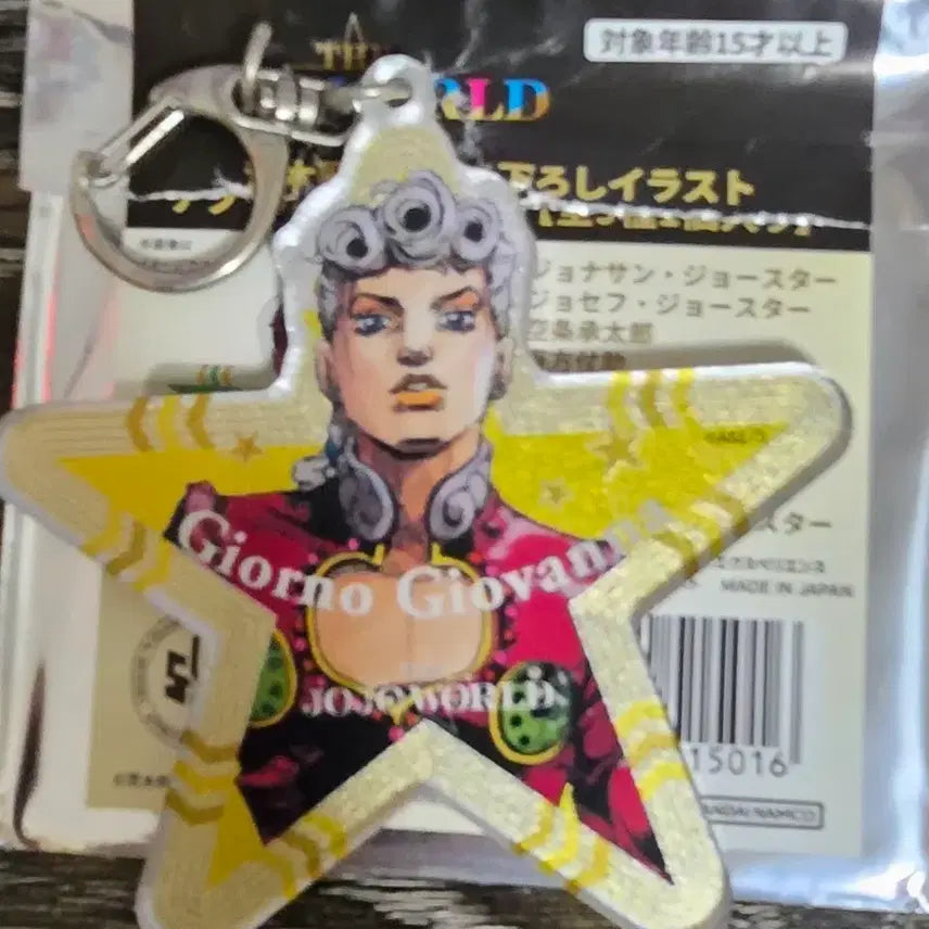 [BUNJANG] JoJo's Bizarre Adventure Jolyne Cujoh Star Keychain / 죠죠월드 별키링 죠르노