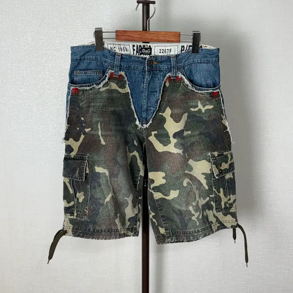 [BUNJANG] 00s Dolce & Gabbana Camouflage Denim Shorts / 00s 돌체앤가바나 00s D&G Dolce & Gabbana 카모 반바지