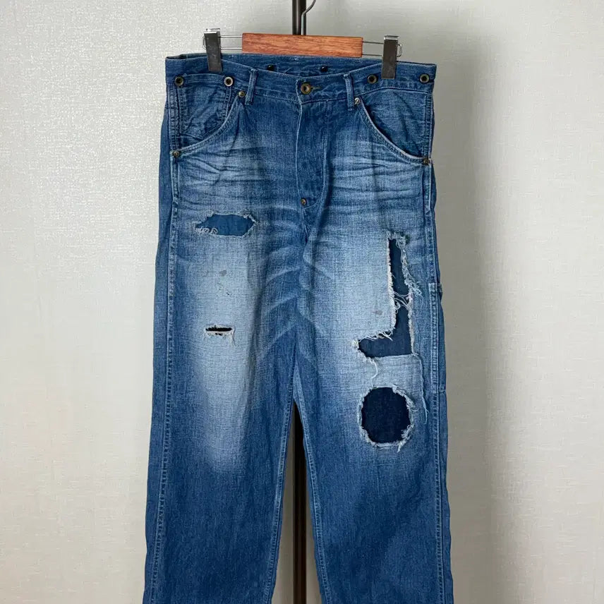 [BUNJANG] Johnbull for Dressages Destroyed Patchwork Denim Pants / Johnbull for Dressages Destroyed Patchwork Denim
