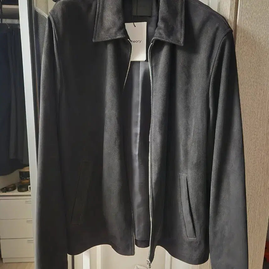 [BUNJANG] Theory Hazelton Suede Jacket Black L / 띠어리 HAZELTON 스웨이드 자켓 블랙  L