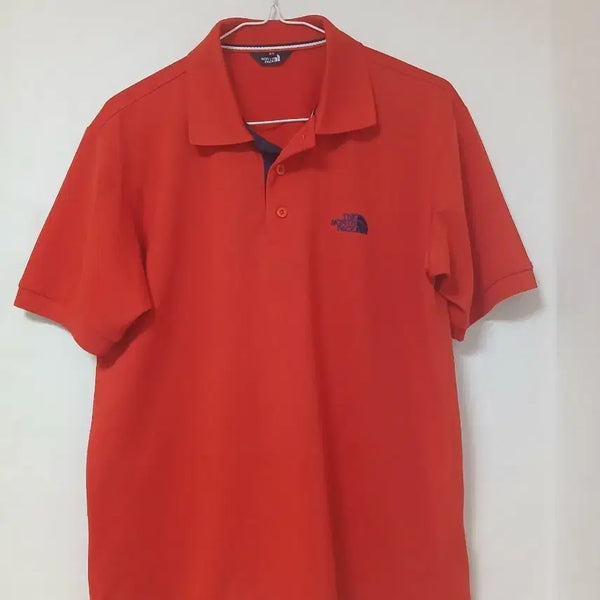 [BUNJANG] The North Face Short Sleeve Polo Shirt Red Size 95 / 노스페이스 반팔 카라티 레드 95