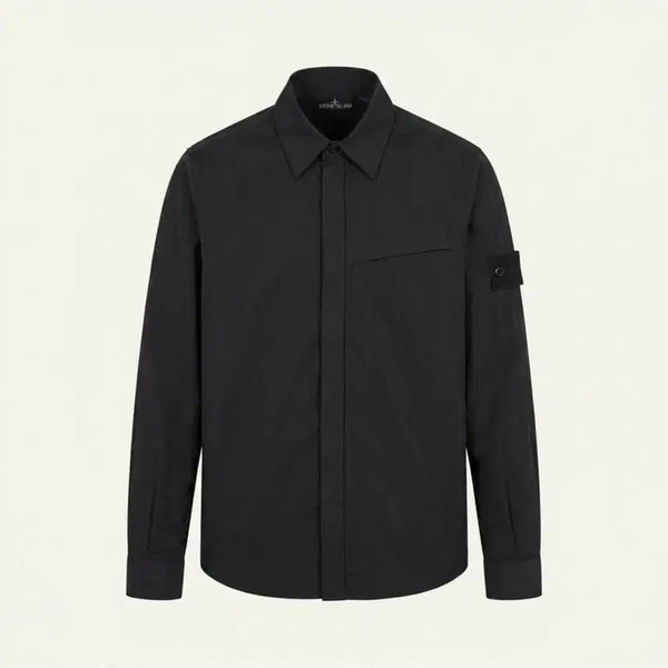 [BUNJANG] Stone Island Shadow Project Badge Shirt Black (M) / 스톤아일랜드 쉐도우프로젝트 와펜 셔츠 블랙 (M)