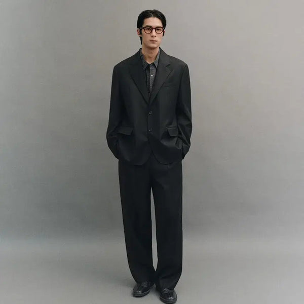 [BUNJANG] Another Office Legacy Wool Setup Black / [1]어나더오피스 레거시 울 셋업 블랙