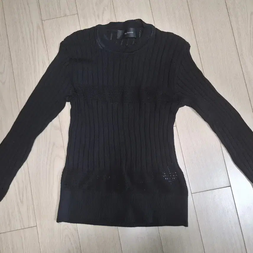 [BUNJANG] Solid Homme Black Knit Sweater / 블랙 니트