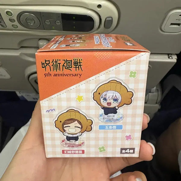 [BUNJANG] GIGO Jujutsu Kaisen Fish-Shaped Bread Collaboration Mini Acrylic Stand Set (4 Types) / 주술회전 GIGO 콜라보 붕어빵 미니 아크릴 스탠드 4종 세트