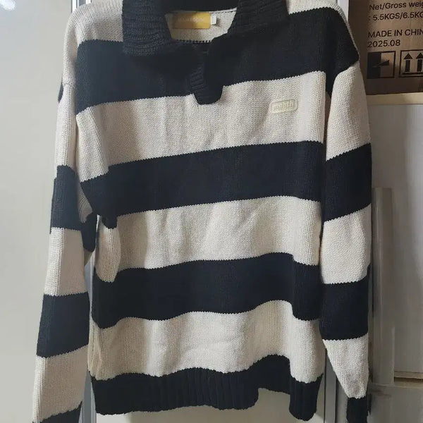[BUNJANG] Main Booth Stripe Knit / 메인부스 스트라이프 니트 가슴둘레 65cm