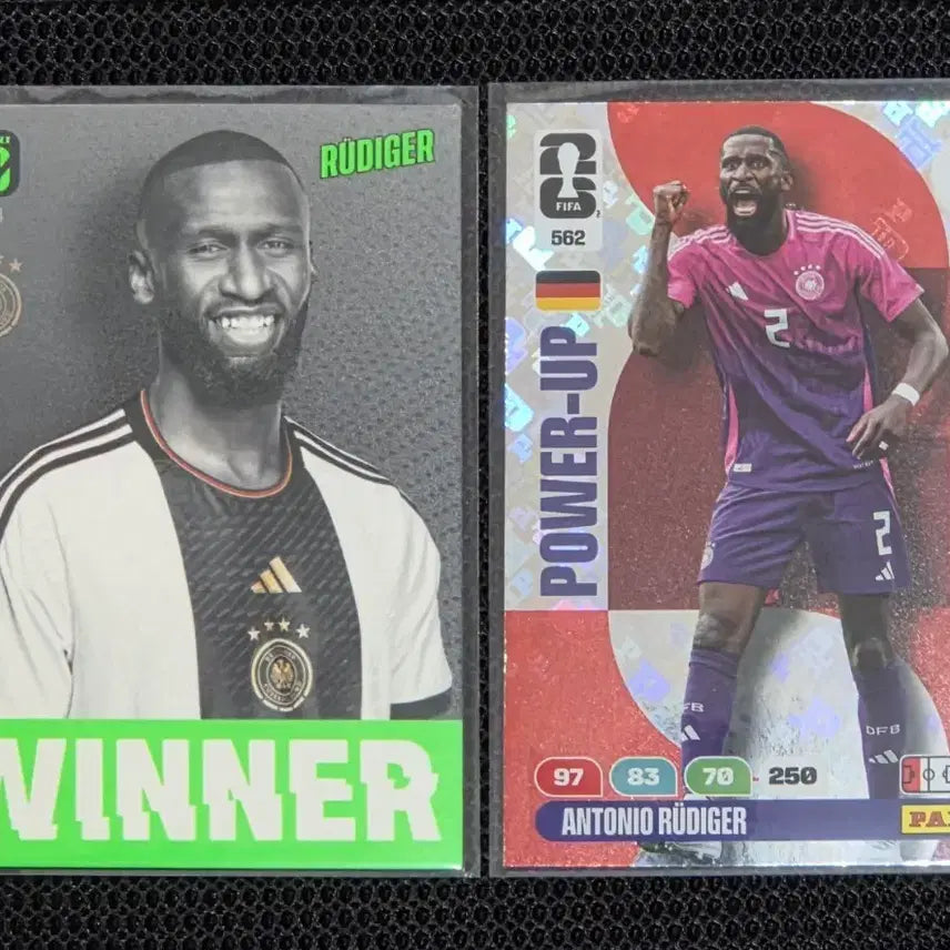 [BUNJANG] Rüdiger Germany Football Card 2-Type Bundle Set / 독일 유니폼 뤼디거 축구 카드 2종 일괄 판매