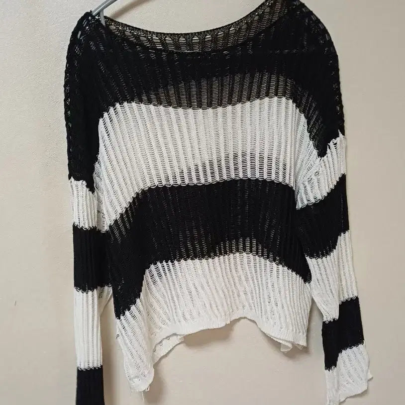 [BUNJANG] Striped Knit Top / (옷정리)단가라니트