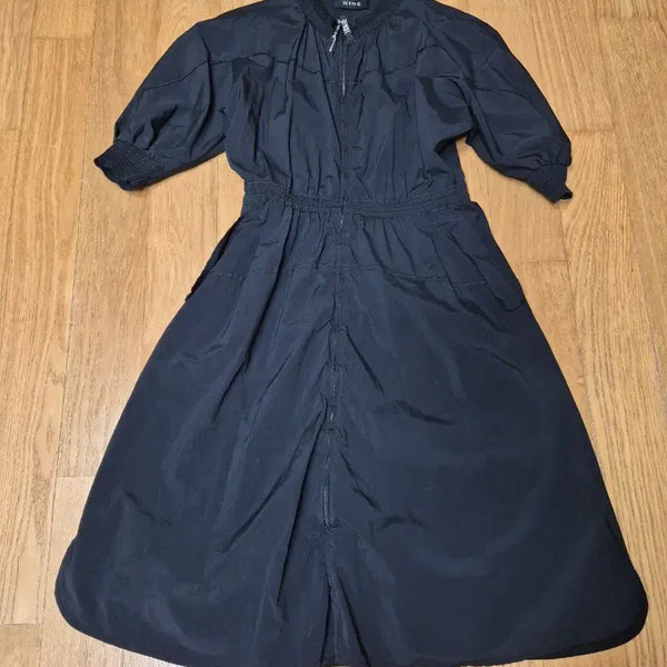 [BUNJANG] MINE Black Long Dress with Waist String / 마인 원피스 블랙