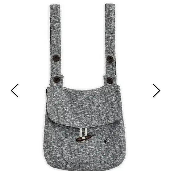 [BUNJANG] Hug Yourskin Knit Duffle Button Backpack - Gray / 허그유어스킨 니트 더플 버튼 백팩 그레이