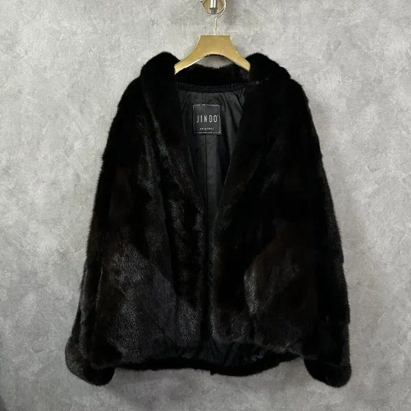 [BUNJANG] Jindo Original Fur Mink Jacket M-L / 진도 오리지널 모피 밍크 자켓 M-L
