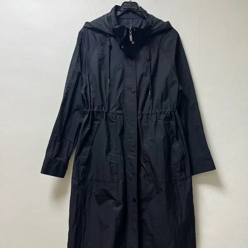[BUNJANG] GIVERNY Hooded Long Windbreaker Jumper (Size 55) / GIVERNY 후드 롱 바람막이 점퍼 55