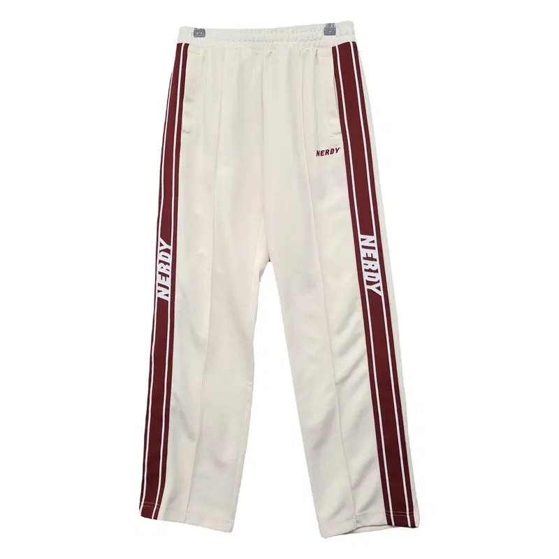 [BUNJANG] NERDY Cream Track Pants XS / 널디 크림 트랙팬츠 XS