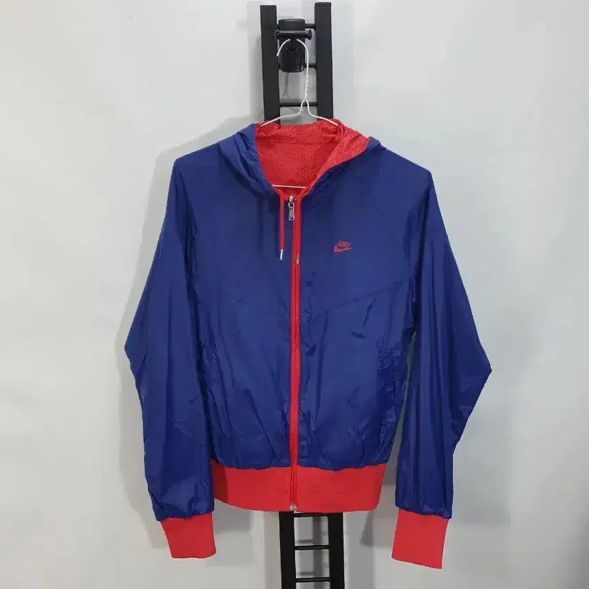[BUNJANG] Nike Reversible Jacket Blue Red Women's M / 나이키 바람막이 양면 자켓 블루 레드 여성 m