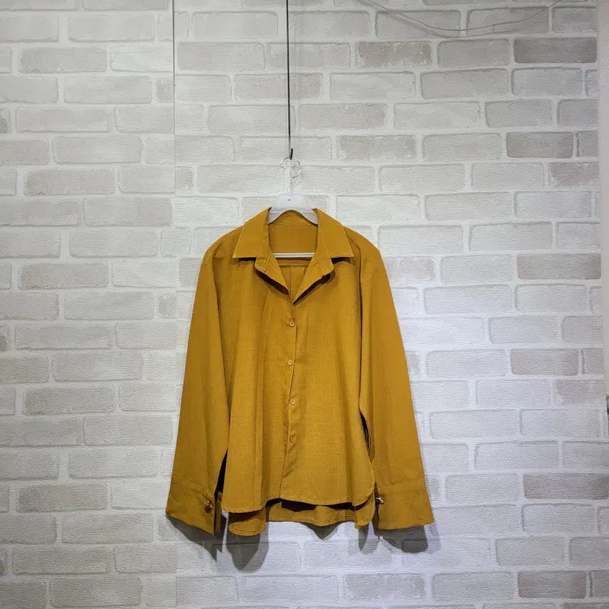 [BUNJANG] Mustard Yellow Shirt / ㅎ845 머스타드 셔츠 F